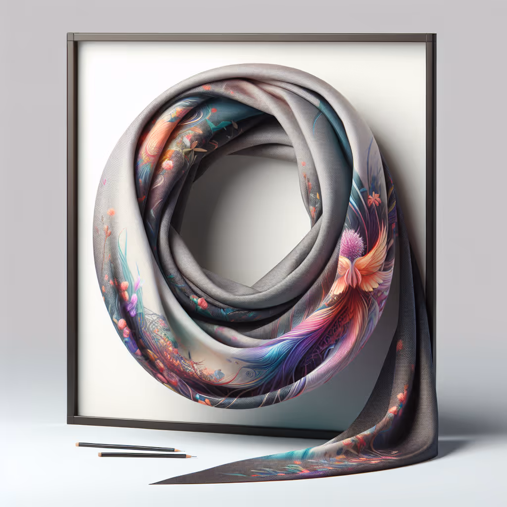 The Customizable Artistic Infinity Scarf allows you to showcase your unique style with bespoke designs, perfect for every fashion-forward individual.