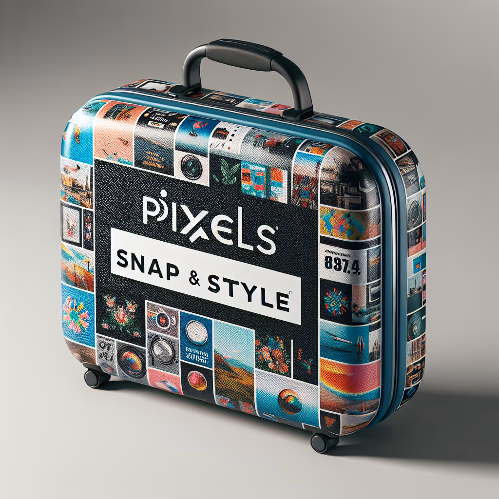 The PixelPrints Snap & Style Travel Case lets you carry your essentials in style, with customizable prints to match your vibe or brand.