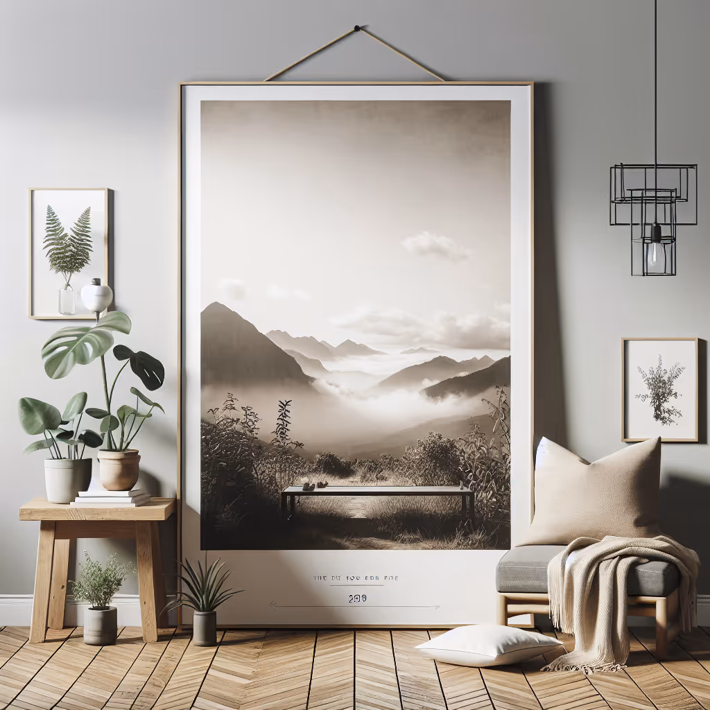 Capture your style with TrendSet's Customizable Photo Frame Poster, perfect for transforming your favorite memories into stunning wall art.