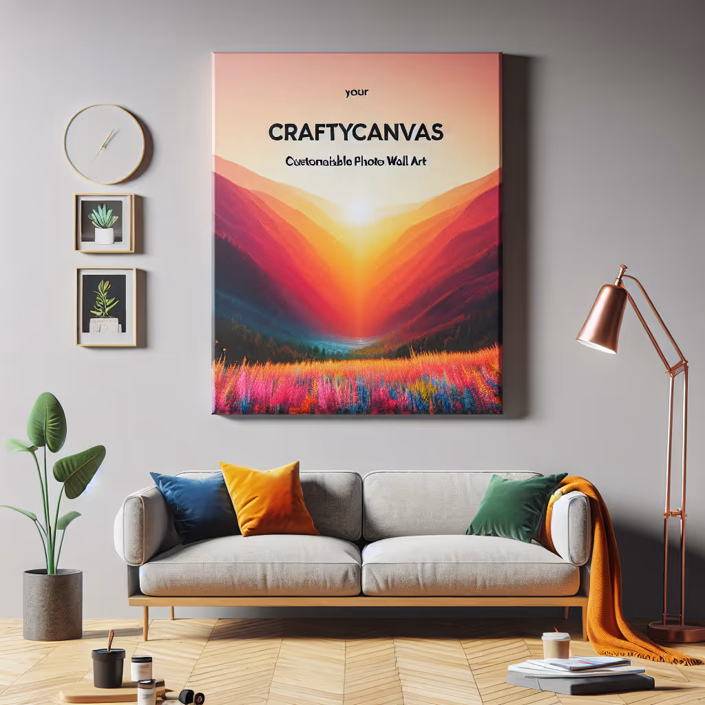 Transform your memories into vibrant wall art with the CraftyCanvas Customizable Photo Wall Art. Perfect for adding a personal touch to any space.