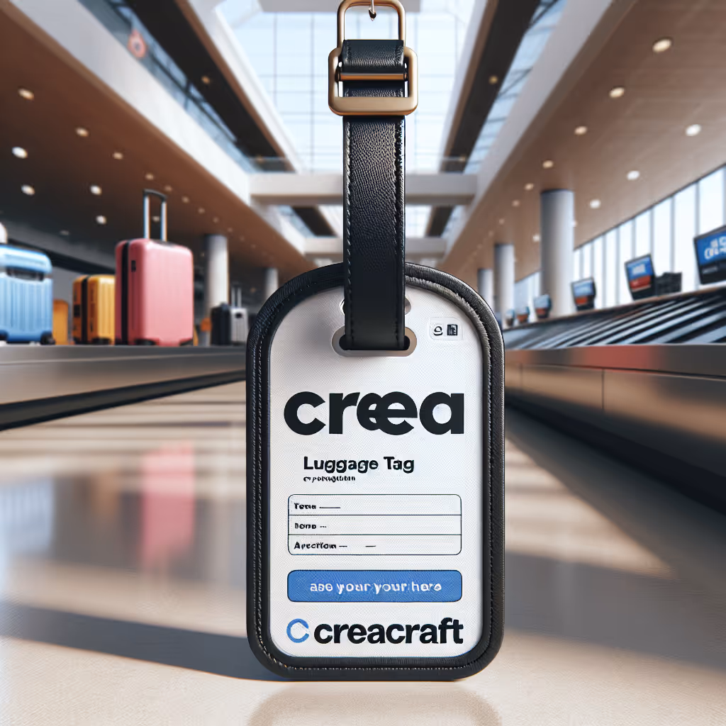 Transform your luggage into a personalized masterpiece with the Customizable Luggage Tag by CreaCraft. Ideal for frequent travelers, this tag allows you to add your unique design and text, ensuring your bags stand out at every airport carousel.
