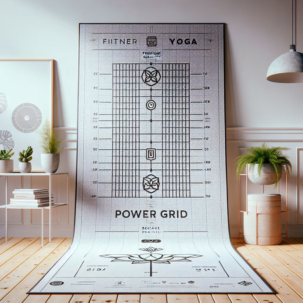 Achieve stunning results at home with the FitNest Yoga Power Grid – a high-quality yoga mat with integrated resistance grid markings.