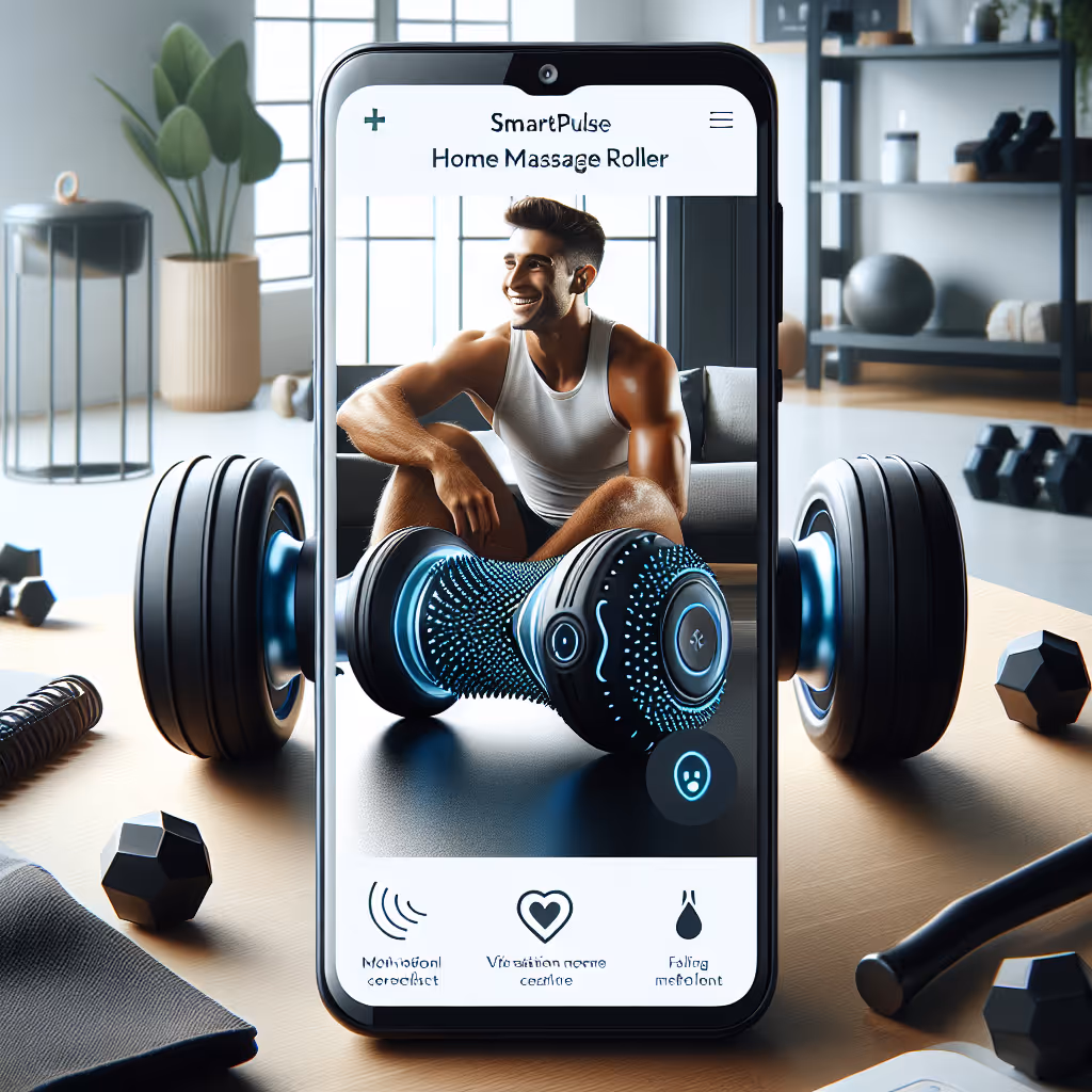 The FitNest SmartPulse Massage Roller uses soothing vibration technology to aid in muscle recovery and flexibility improvement after workouts, offering a compact and cordless design that seamlessly fits into any home workout routine.