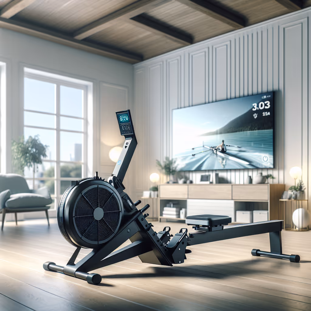 The FitNest HydroFlex Smart Water Rowing Machine is an innovative home fitness tool designed to provide a full-body workout, combining the natural resistance of water with smart technology for real-time performance tracking.