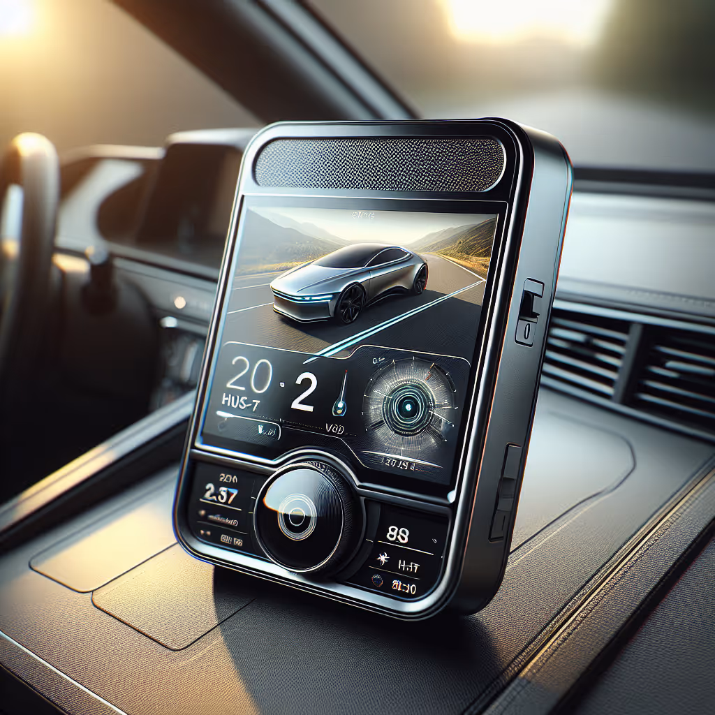 Introducing the GlanceView Fast-Action Car HUD, a sleek, portable heads-up display that offers real-time navigation and alerts, enhancing your driving experience.