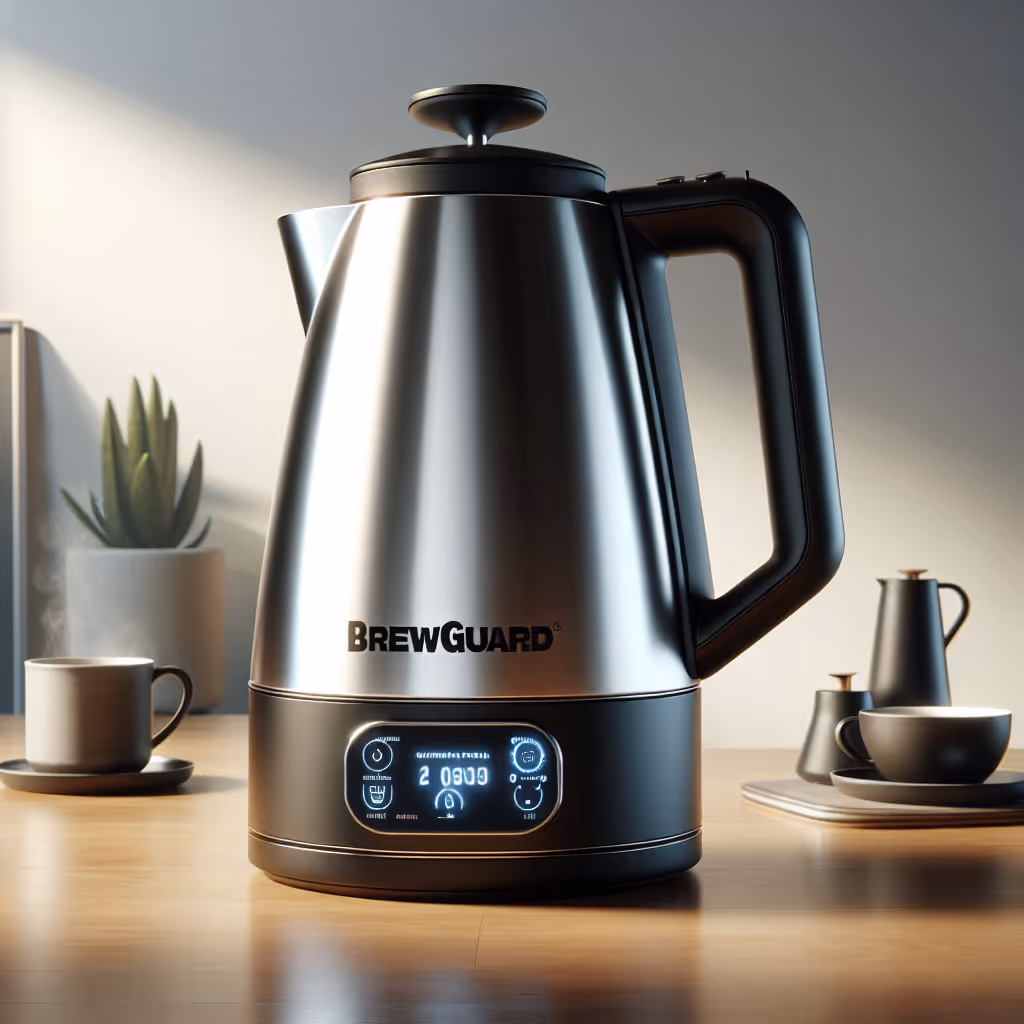 The BrewGuard Thermo-Kettle is an innovative, high-performance kettle designed for coffee enthusiasts who demand precision and style.