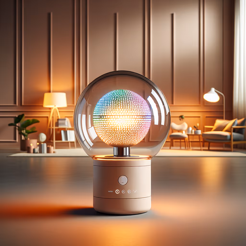 The Aurora Smart Light Globe combines multicolor LED technology with app-based controls, creating personalized lighting experiences.