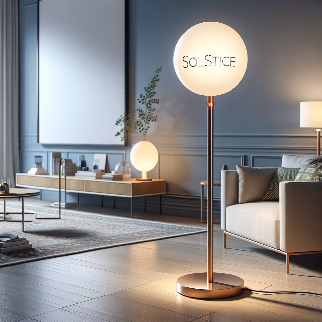 The Solstice LED Floor Lamp combines elegance and efficiency, featuring customizable lighting to create the perfect ambiance for any room.