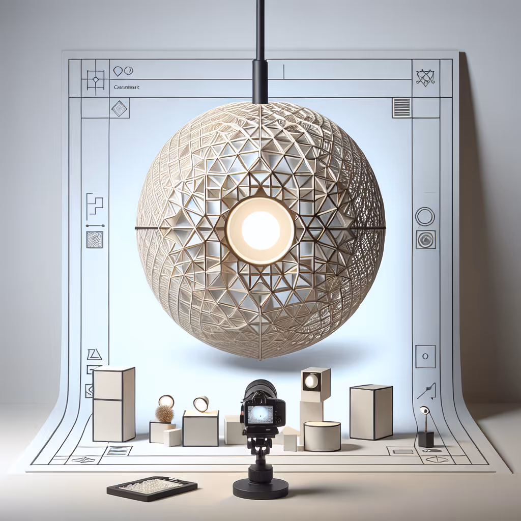 The illuminating 'LumenAura GeoTrend Ceiling Light' transforms your space with its geometric patterns, offering not just light, but an artistic ambiance.