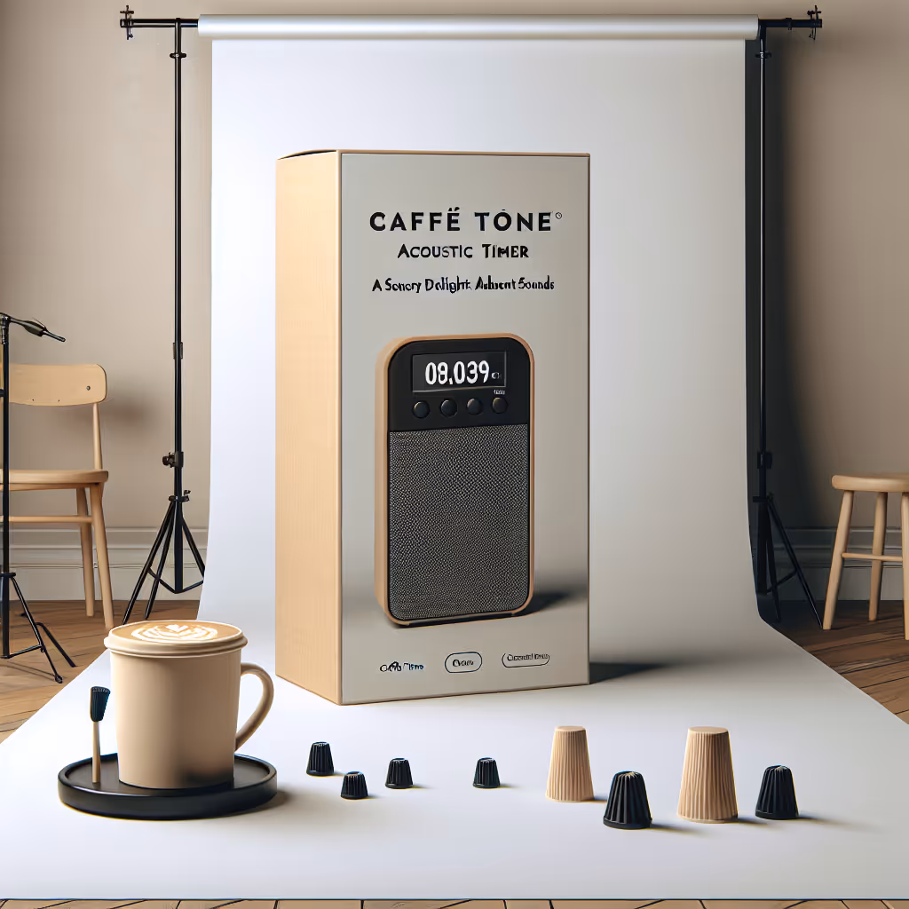 The CaféTone Acoustic Timer combines sensory delight with precision coffee timing, featuring soothing ambient sounds to enhance your brewing ritual.