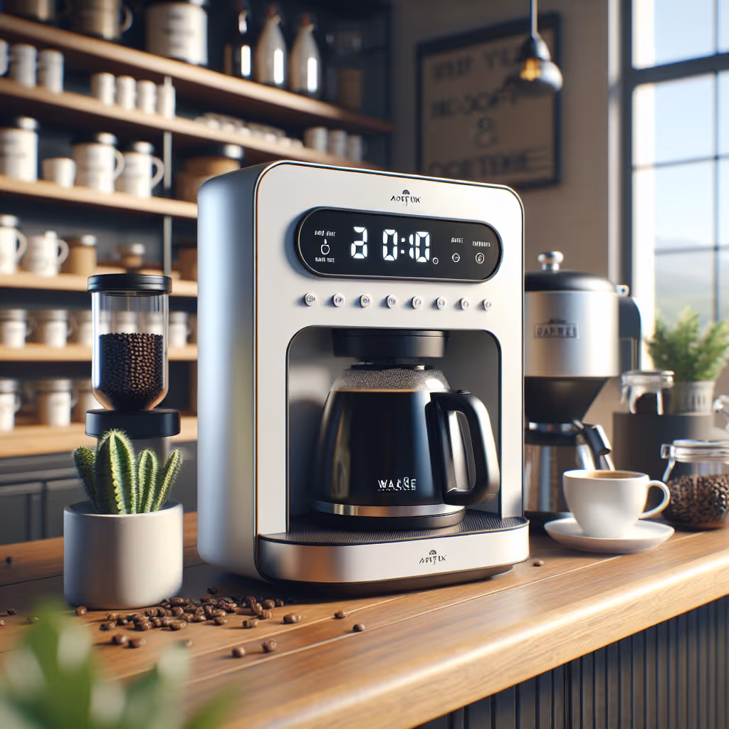 The CaféLux WAKE Smart Alarm Clock & Coffee Brewer combines the joy of waking up to your favorite brew with the efficiency of a personalized alarm system.
