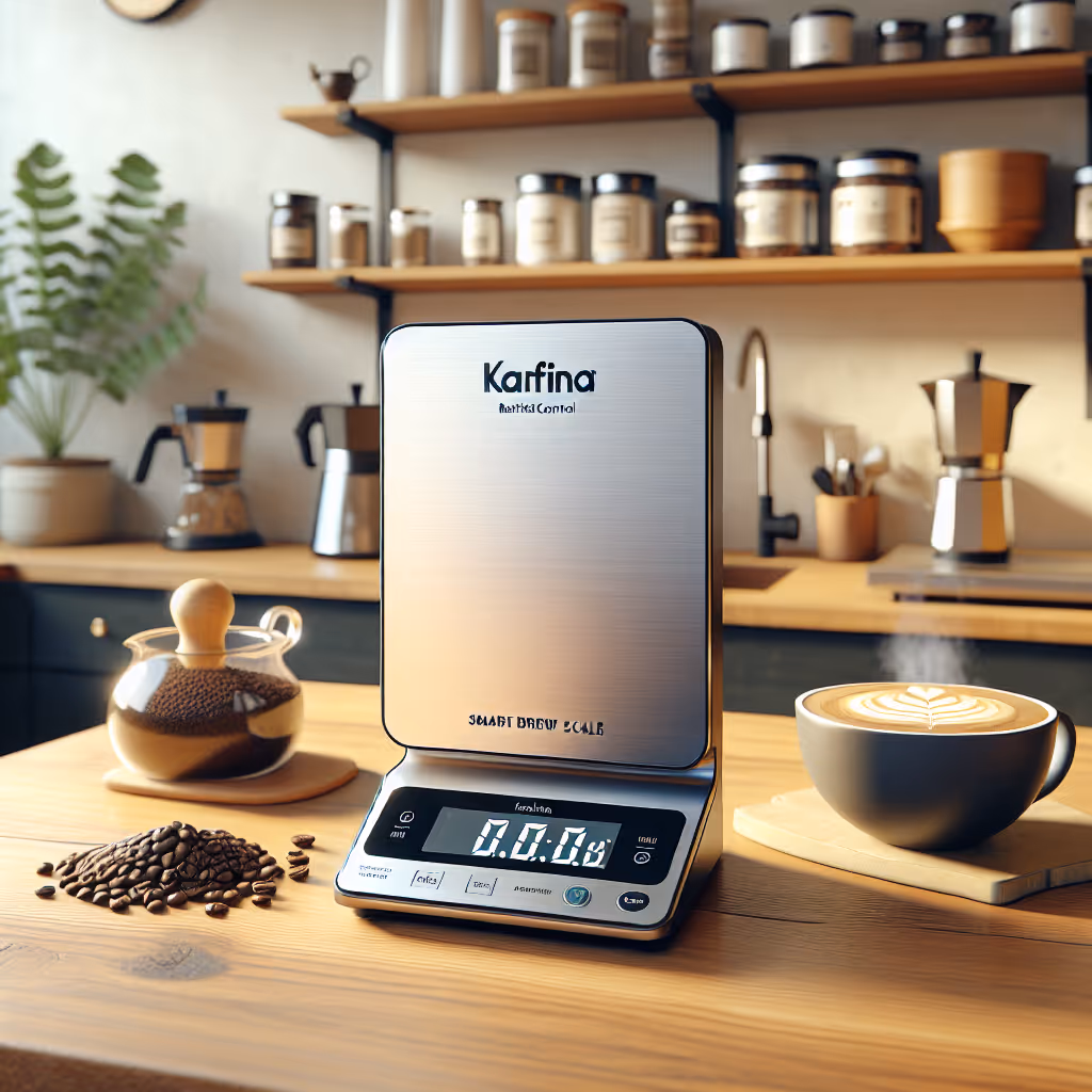 The Kafina BaristaControl Smart Brew Scale provides precision in every cup, combining accurate weighing with smart technology for optimal coffee brewing.