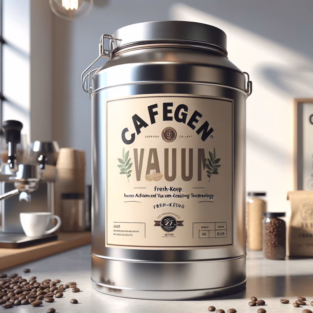 The CaféGen Vacuum Coffee Canister keeps your coffee fresh for weeks with its advanced vacuum-sealing technology.